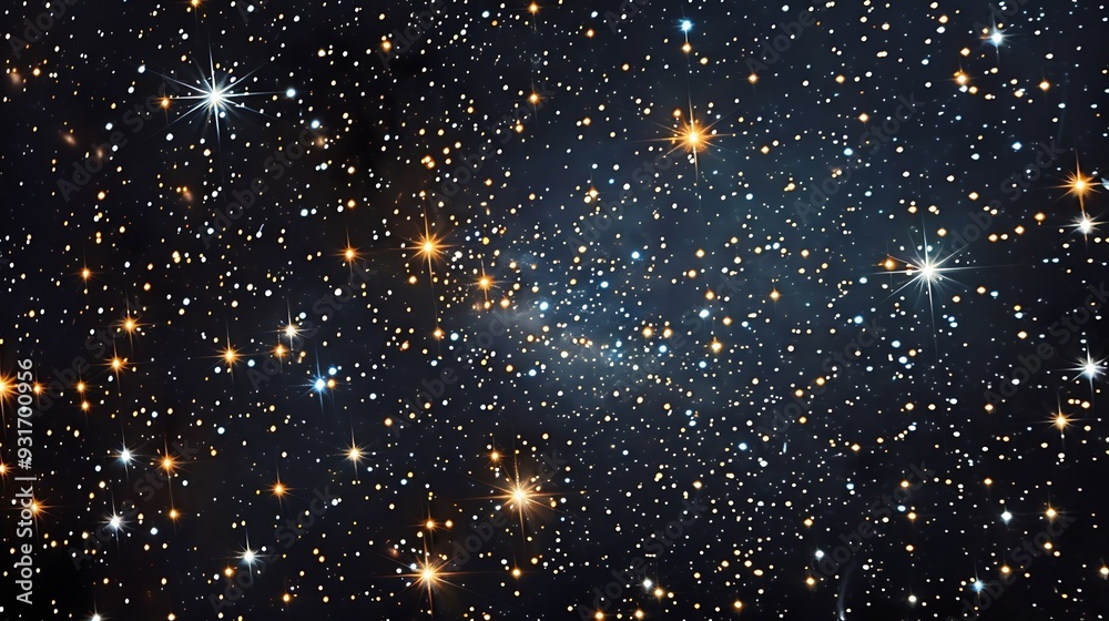 Poster myriads of twinkling stars in celestial cosmos : generative ai