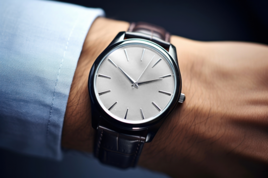 PNG wristwatch mockup, transparent design