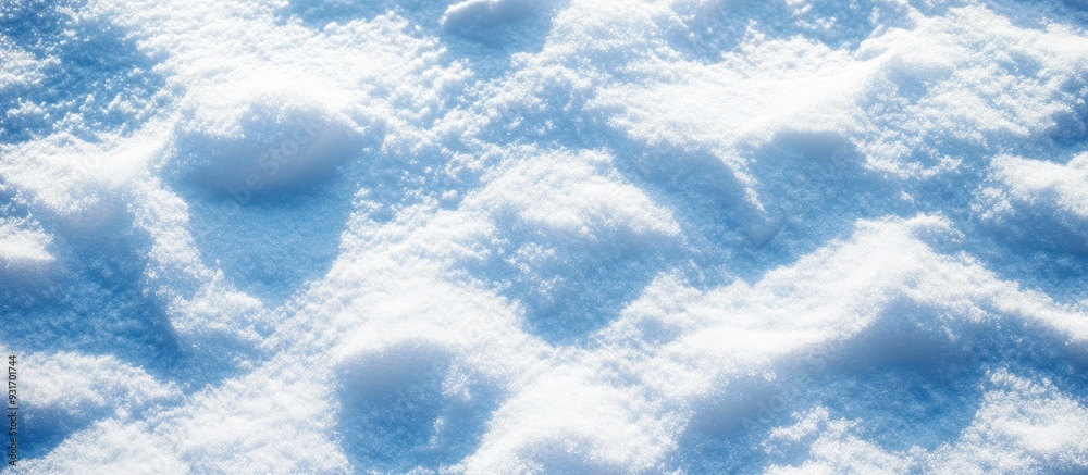 Leinwandbilder Snow texture Background image featuring snow coverage. with copy space image. Place for adding text or design