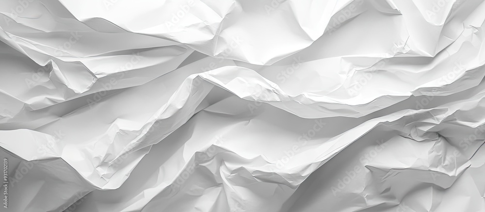 Poster Paper texture background wrinkled paper White folded paper. with copy space image. Place for adding text or design