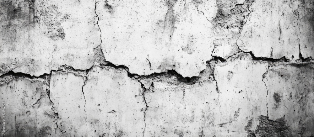 Poster black and white grunge urban texture featuring copy space abstract surface dust and a rough dirty wa