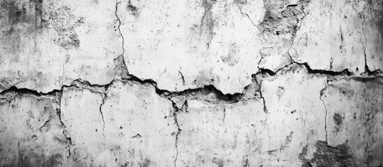 Obraz premium Black and white grunge urban texture featuring copy space Abstract surface dust and a rough dirty wall background or wallpaper with an empty template for any design Concept of distress dirt and damag