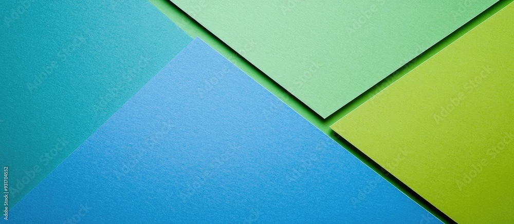 Aufkleber plain green and blue backdrop green and blue cardboard texture background in green and blue paper ab