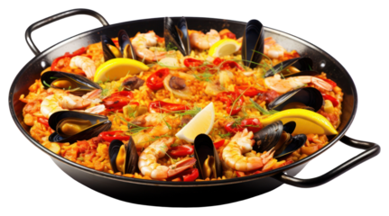 PNG Paella food crustacean vegetable transparent background