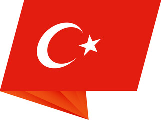 Turkey pin flag