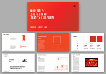 Digital Brand Guideline Presentation Layout