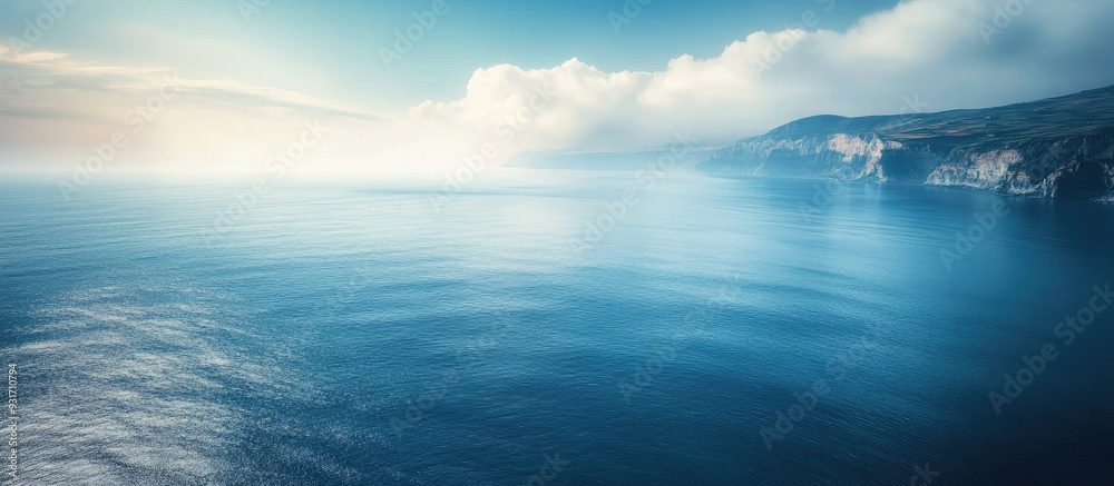 Aufkleber Ascending to the Black Sea. with copy space image. Place for adding text or design