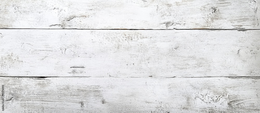 Poster top view of a vintage white wooden table background. with copy space image. place for adding text or