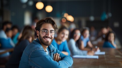 Engaged Student in Classroom Setting