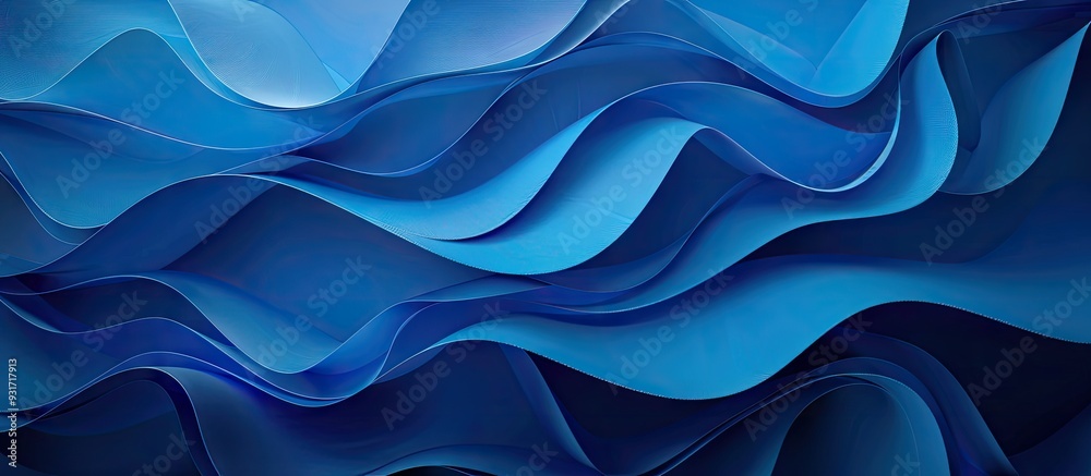 Leinwandbilder Abstract background featuring a blue paper texture. with copy space image. Place for adding text or design