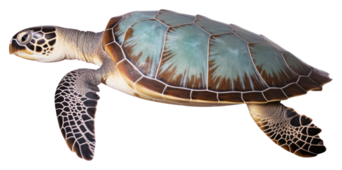 PNG A sea turtle swimming reptile animal white background.