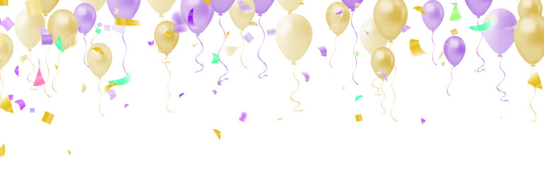 Colorful balloons popped on a white background  soft light © prathum