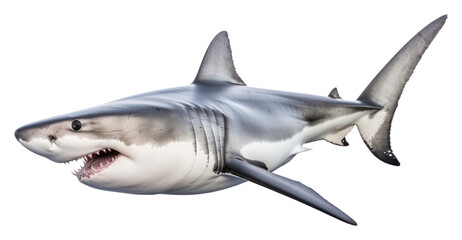 Fototapeta premium PNG A white shark animal fish sea.