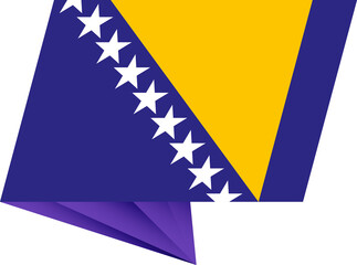 Bosnia and Herzegovina pin flag