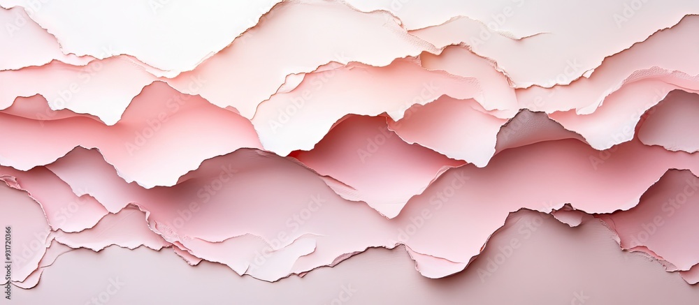 Aufkleber Blush goffering delicate paper texture. with copy space image. Place for adding text or design
