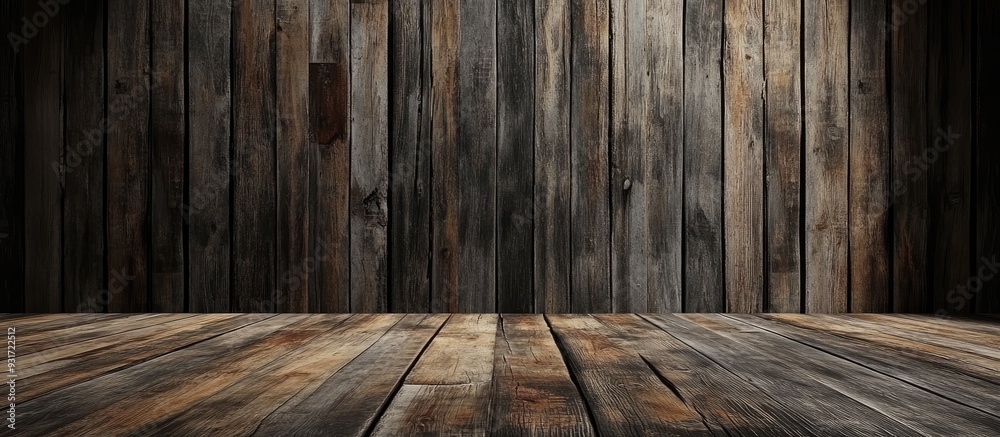 Aufkleber aged wooden backdrop. with copy space image. place for adding text or design