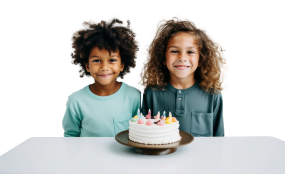 PNG Birthday cake fun dessert party.