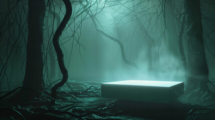 Minimalist Empty Podium for Product Presentation