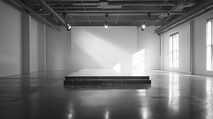 Minimalist Empty Podium for Product Presentation