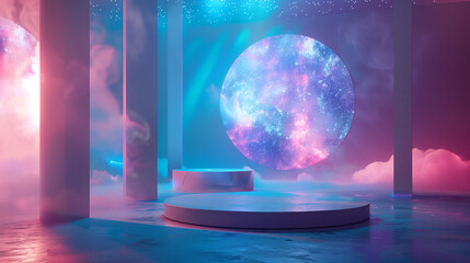 Minimalist Podium for Product Presentation