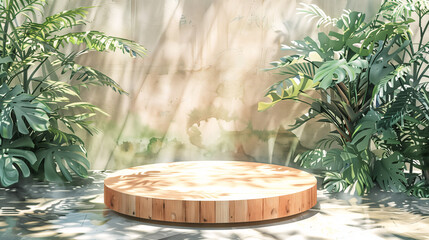 Minimalist Podium for Product Presentation