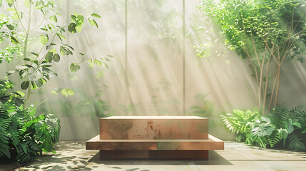 Minimalist Empty Podium for Product Presentation