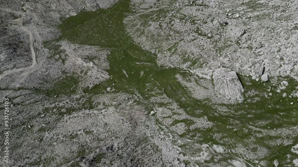 Wall mural Marmolada from Armentarola Aerial view of the Dolomites mountain landscape in Trentino, South Tyrol in Northern Italy.