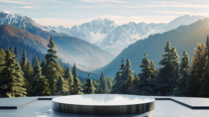 Minimalist White Podium for Product Presentation