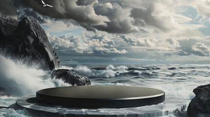 Minimalist Product Display Podium