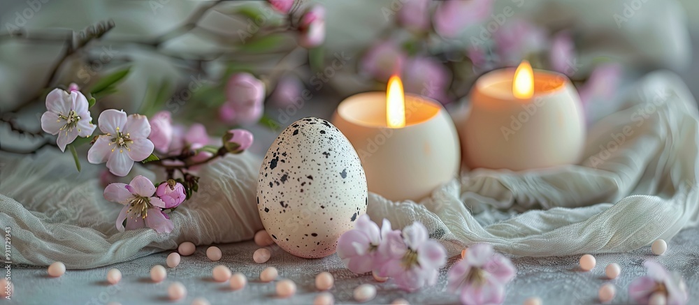 Aufkleber happy easter lettering on a greeting card diy create it yourself arrangement of a white eggshell wit
