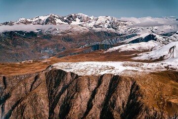 landscape with snow la grave