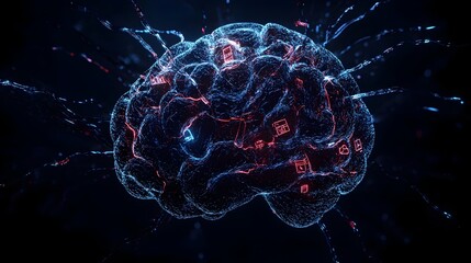 Detailed 3D of the Complex Structure and Neural Pathways of the Human Brain