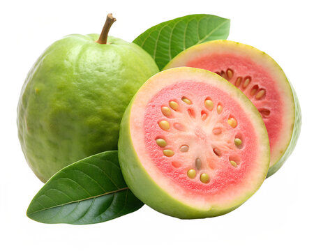 Pink guava isolated on transparent png