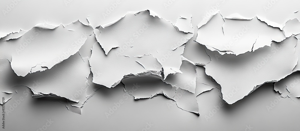 Leinwandbilder Torn paper texture as a backdrop Always maintain creativity. with copy space image. Place for adding text or design