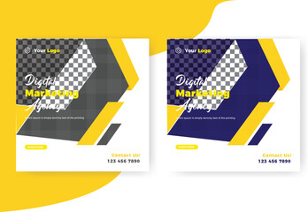  Creative Digital marketing agency business social media post banner template design