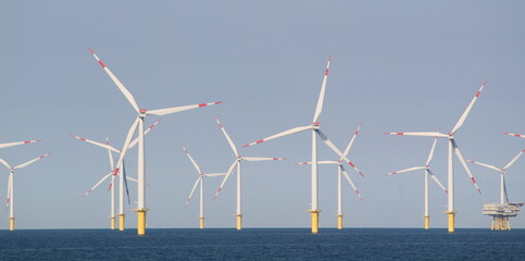Offshore wind farm in the North Sea
