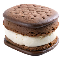 Chocolate ice cream sandwich