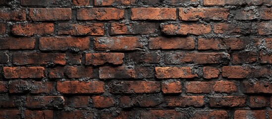 Fototapeta premium aged brick wall for texture or background. with copy space image. Place for adding text or design