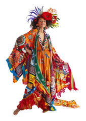 Fototapeta premium PNG Latina Brazilian woman recreation dancing person.