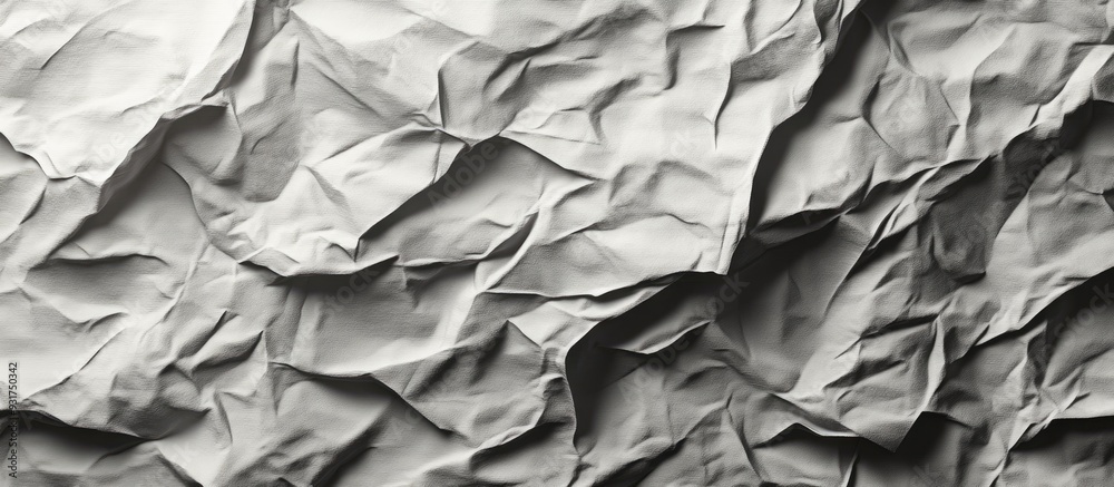 Poster Wrinkled paper backdrop. with copy space image. Place for adding text or design