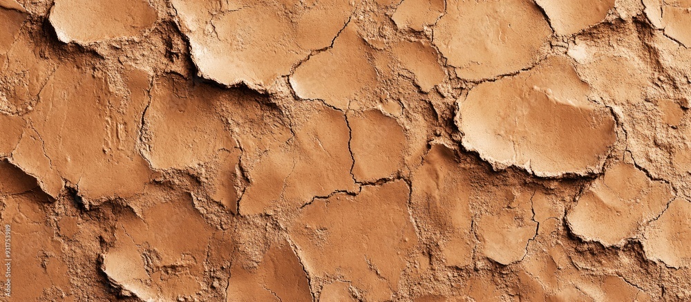 Aufkleber detail of a clay wall. with copy space image. Place for adding text or design