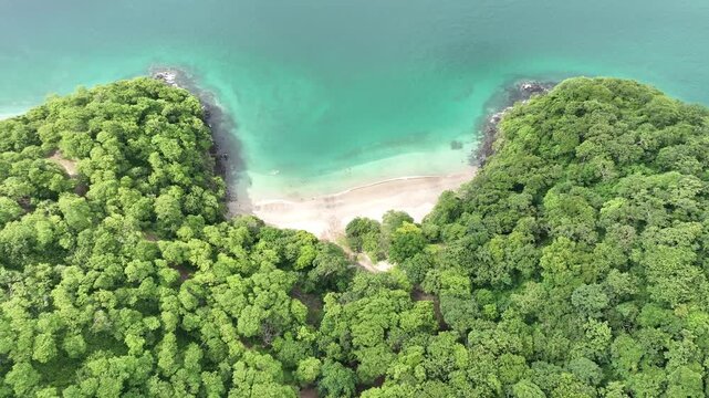 Aerial view Punta Cacique and Playa Calzon de Pobre Guanacaste Province, Costa Rica