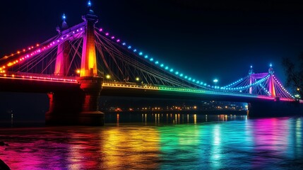 Obraz premium bridge over river in a city