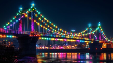 Obraz premium bridge at night