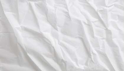 Obraz premium Natural smooth crumpled white paper texture background