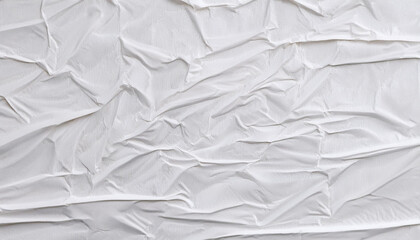 Fototapeta premium Close up white folded paper poster texture background design