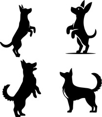 Dog Silhouette Series