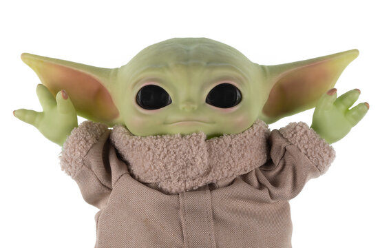 Kazakhstan, Almaty, 20 08 2024: Star Wars, portrait of Yoda Grogu