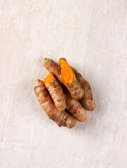 kunyit ginger herb seasoning flavor orange raw organic traditional indonesia curcuma aroma beverage
