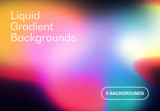 Abstract Gradient Backgrounds Mockup
